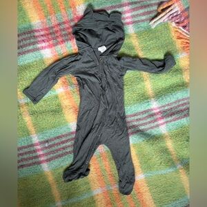 Gray blue Hooded Baby bear suit - Kate Quinn